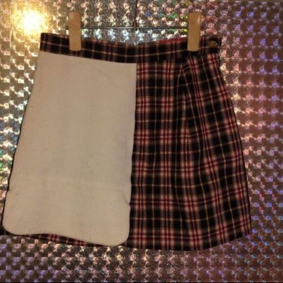 Vivienne Westwood vintage 1990s checked mini skirt